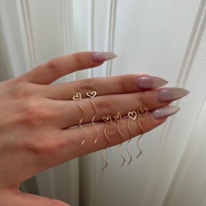 گوشواره کرلی قلب